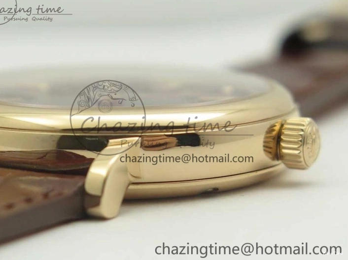 MIROTIME 0224 SportInspired Portofino IW458101 RG MK 1:1 Best Edition Gray Dial On Brown Leather Strap MIYOTA 7165